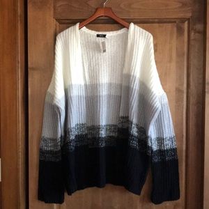 Soft striped cardigan